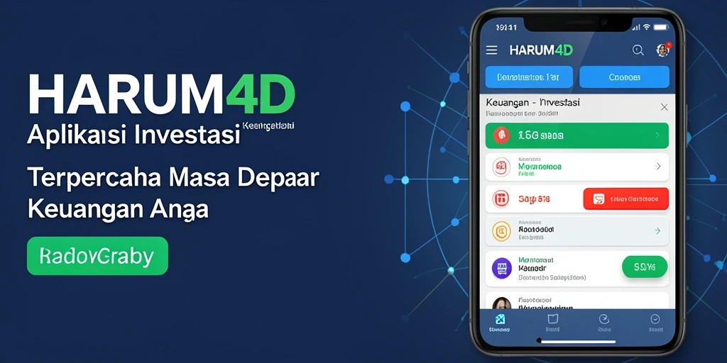 Antarmuka menarik aplikasi Investasi HARUM4D yang mudah digunakan.