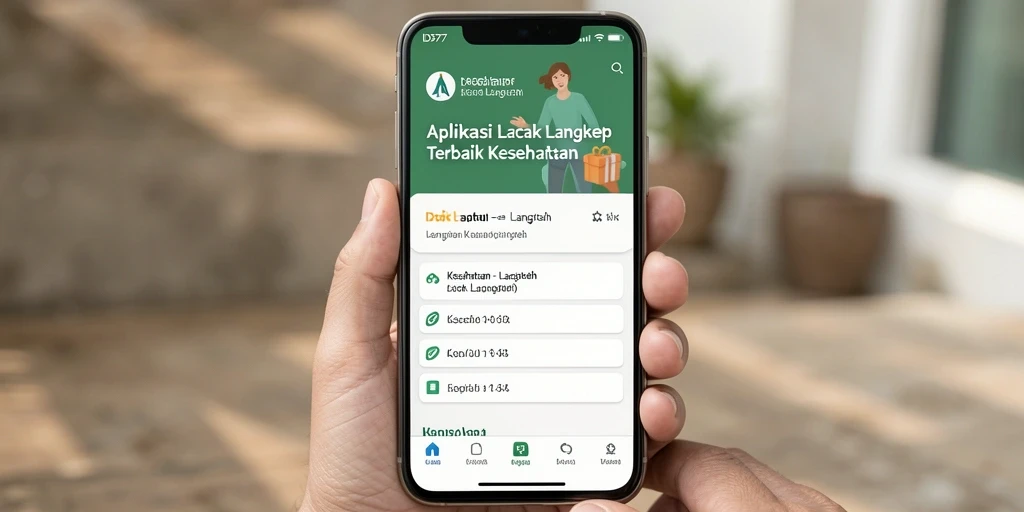 Tampilan antarmuka IDR77 yang intuitif untuk pelacakan langkah.